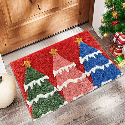 Festliche Santa- und Lebkuchen-Türmatte für Innen und Außen (60x40cm)