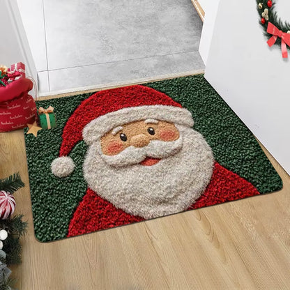 Festliche Santa- und Lebkuchen-Türmatte für Innen und Außen (60x40cm)