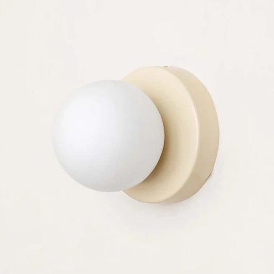 Moderne skandinavische Glaskugel-Wandleuchte | Minimalistische G9 LED Wandlampe
