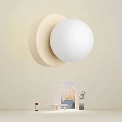 Moderne skandinavische Glaskugel-Wandleuchte | Minimalistische G9 LED Wandlampe