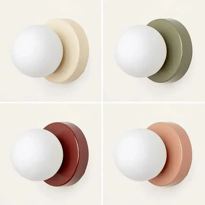 Moderne skandinavische Glaskugel-Wandleuchte | Minimalistische G9 LED Wandlampe