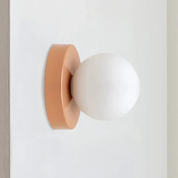 Moderne skandinavische Glaskugel-Wandleuchte | Minimalistische G9 LED Wandlampe