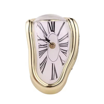 Schmelzende Regal-Uhr – Moderne Optische Täuschung Tisch-Deko