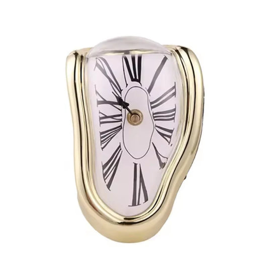 Schmelzende Regal-Uhr – Moderne Optische Täuschung Tisch-Deko