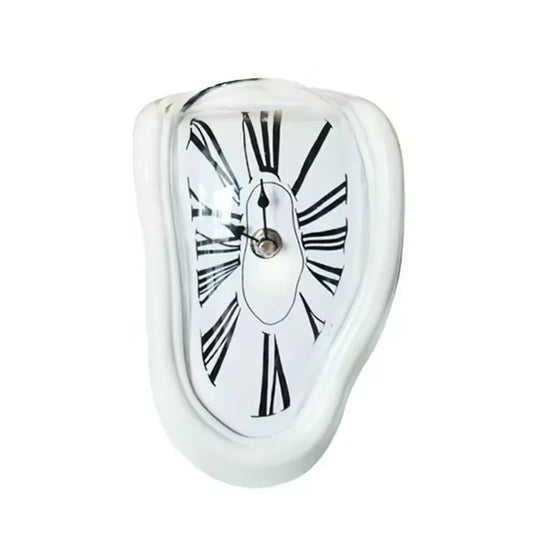 Schmelzende Regal-Uhr – Moderne Optische Täuschung Tisch-Deko