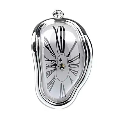 Schmelzende Regal-Uhr – Moderne Optische Täuschung Tisch-Deko