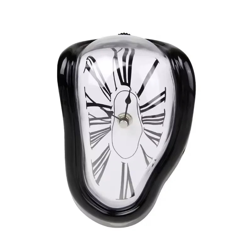 Schmelzende Regal-Uhr – Moderne Optische Täuschung Tisch-Deko