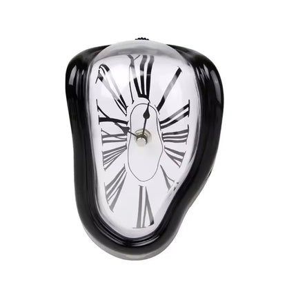 Schmelzende Regal-Uhr – Moderne Optische Täuschung Tisch-Deko