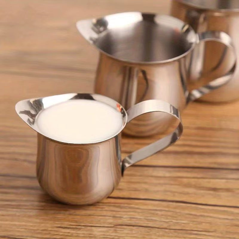 Edelstahl Milchschaumkanne mit Unzen-Markierung und Ausgießer (2–8oz)