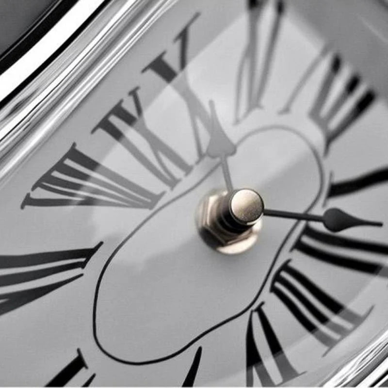Schmelzende Regal-Uhr – Moderne Optische Täuschung Tisch-Deko