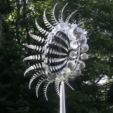 Windance™ Metall-Windspiel mit doppelt rotierenden Flügeln für den Garten