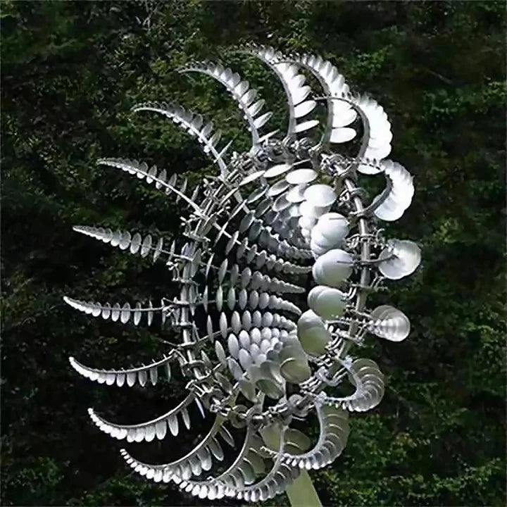 Windance™ Metall-Windspiel mit doppelt rotierenden Flügeln für den Garten