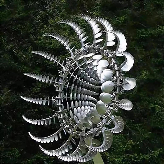 Windance™ Metall-Windspiel mit doppelt rotierenden Flügeln für den Garten