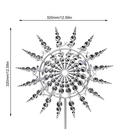 Windance™ Metall-Windspiel mit doppelt rotierenden Flügeln für den Garten