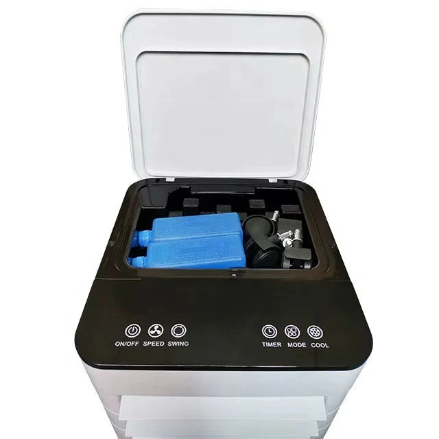 ChillBreeze Comfort Station – Tragbarer evaporativer Schreibtisch-Luftkühler