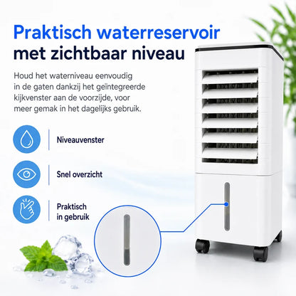 ChillBreeze Comfort Station – Tragbarer evaporativer Schreibtisch-Luftkühler