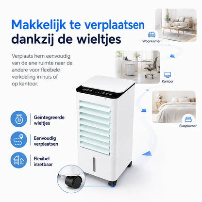 ChillBreeze Comfort Station – Tragbarer evaporativer Schreibtisch-Luftkühler
