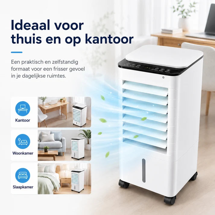 ChillBreeze Comfort Station – Tragbarer evaporativer Schreibtisch-Luftkühler