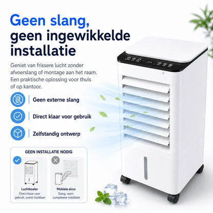 ChillBreeze Comfort Station – Tragbarer evaporativer Schreibtisch-Luftkühler